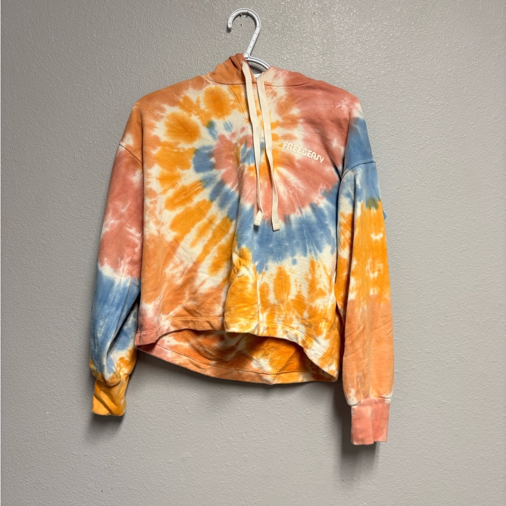 Madewell X FREE EASY COLLAB Tie-Dye Hoodie with Logo